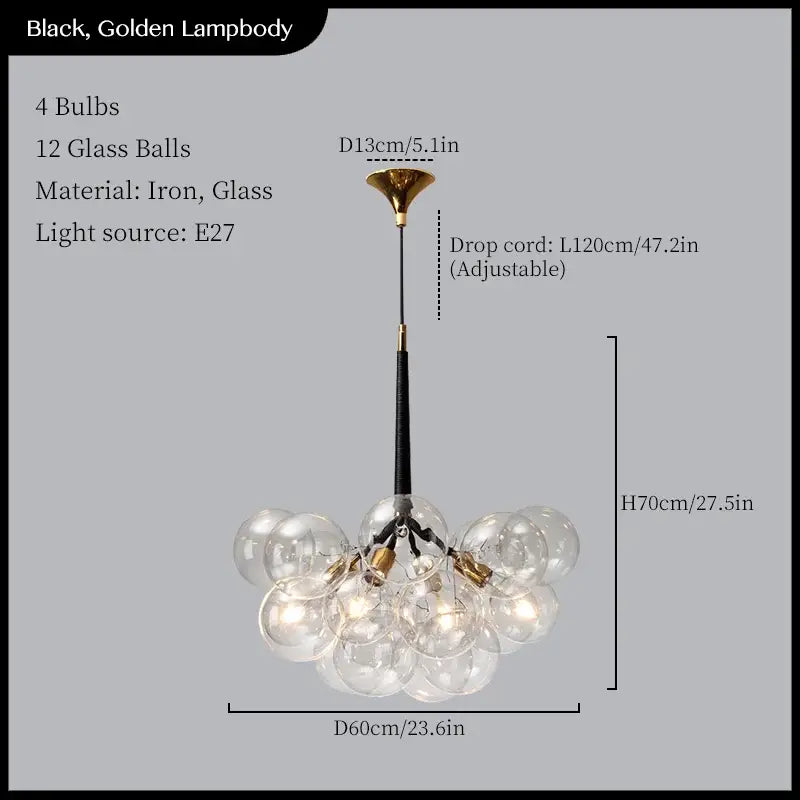 Black Gold Pendant Lights