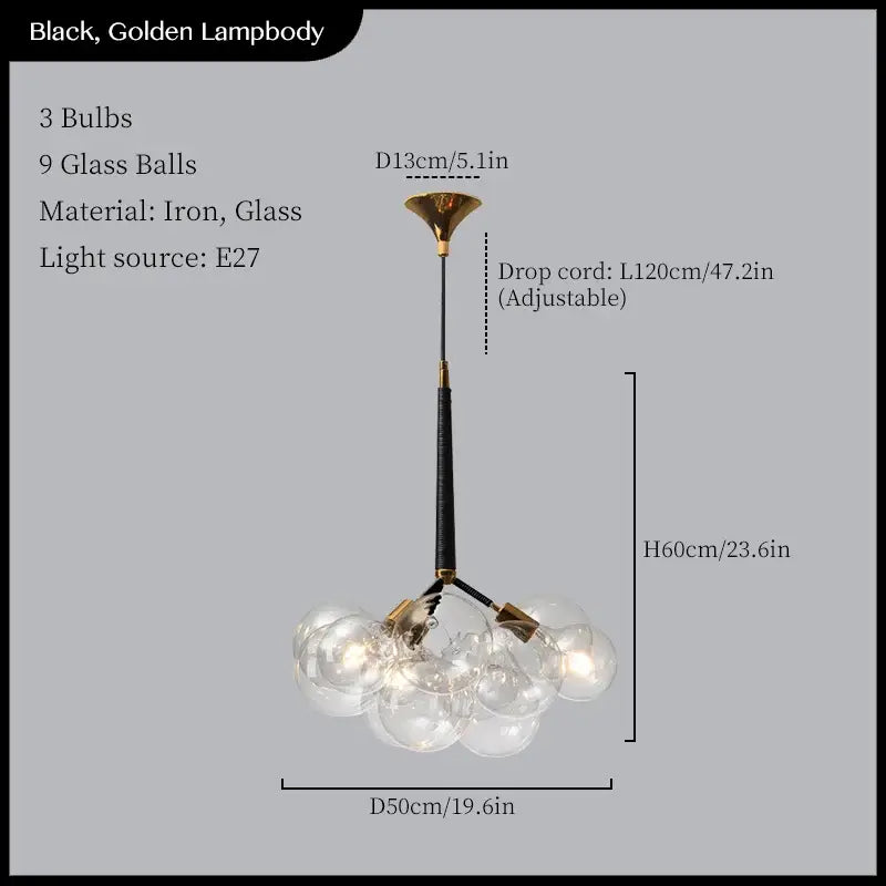 Black Gold Pendant Lights