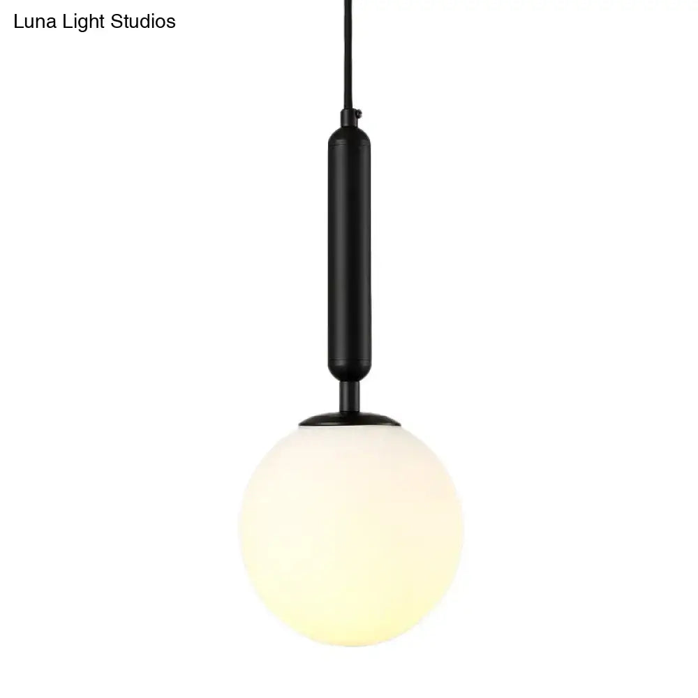 Black Gold Glass Globe Wall Sconce