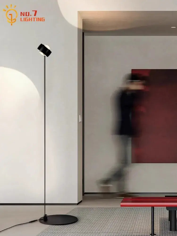 Black Induction Floor Lamp