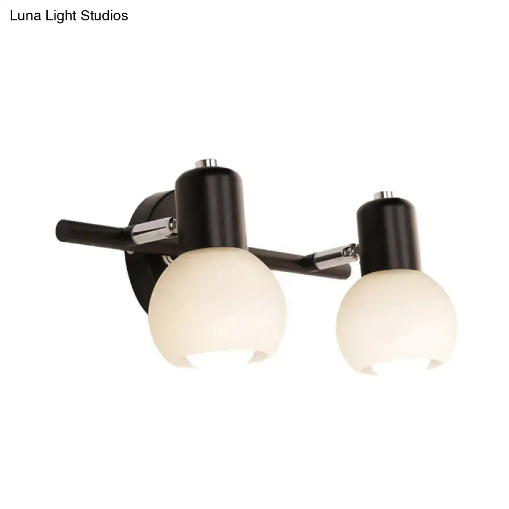 Black Opal Glass Wall Lamp