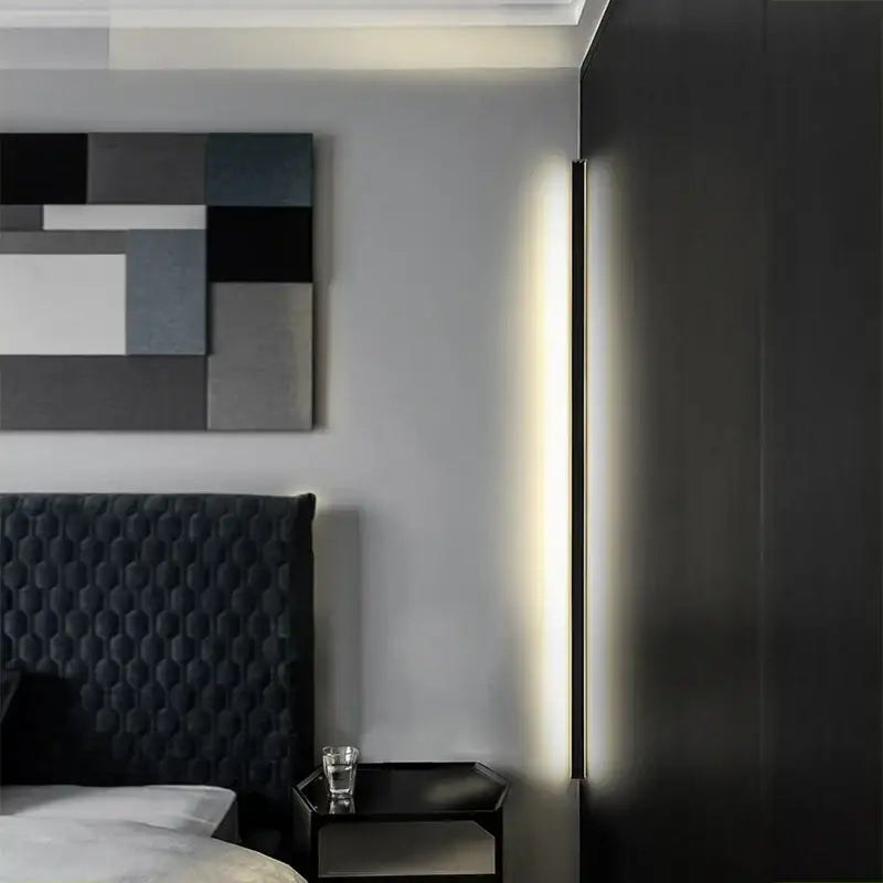 Black Linear LED Wall Lamp