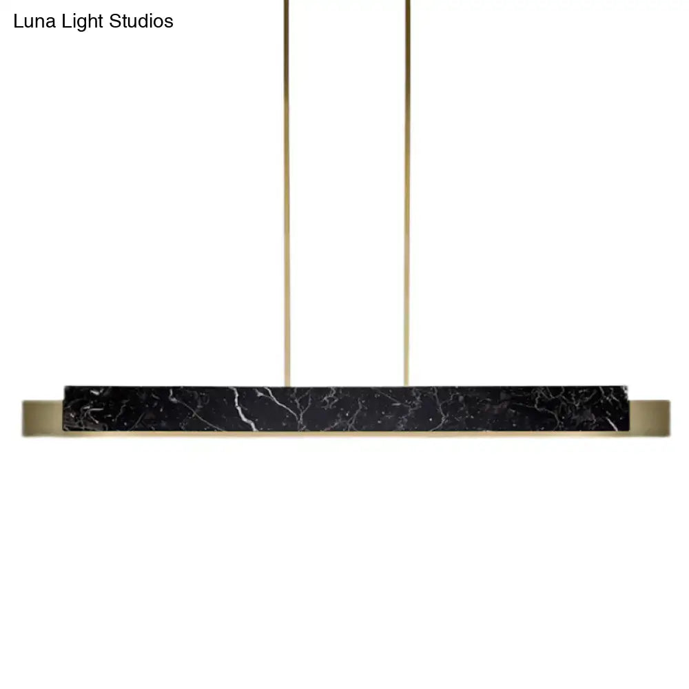 Black Marble Rectangular Light