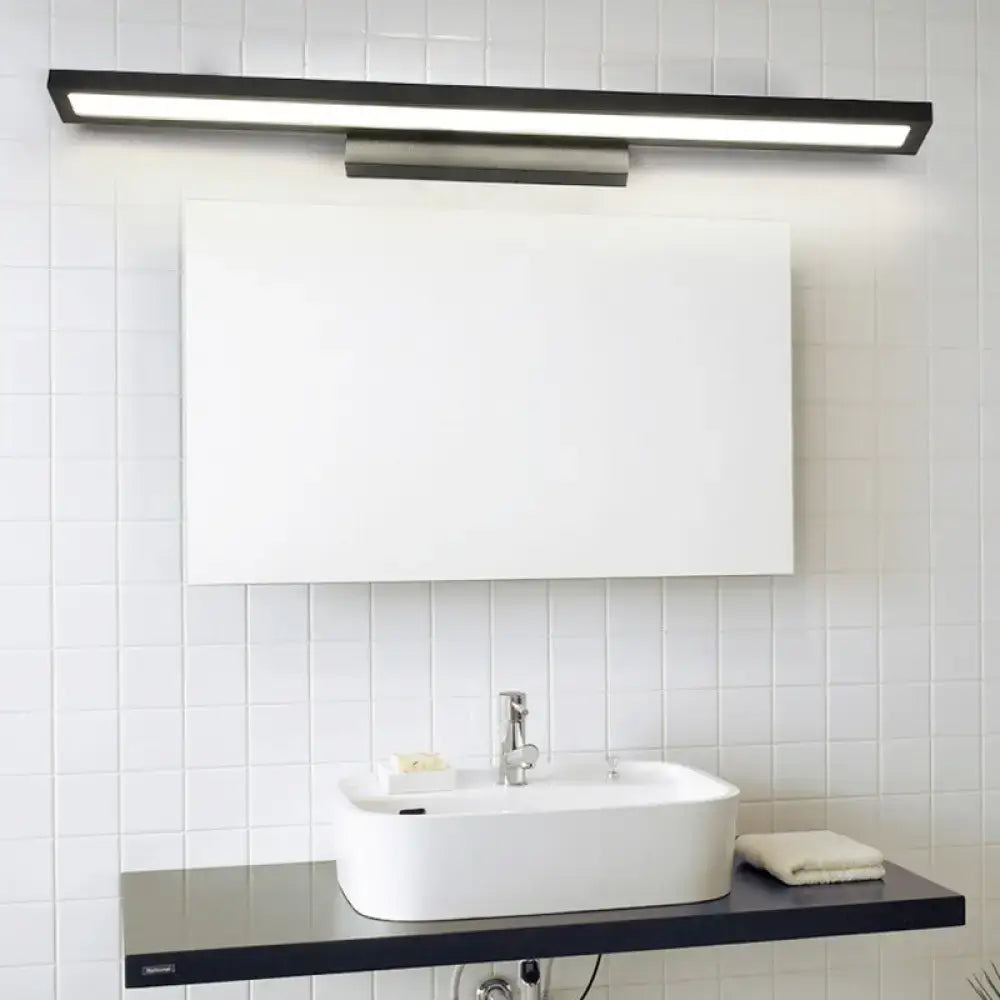 Black Silver Vanity Lamp