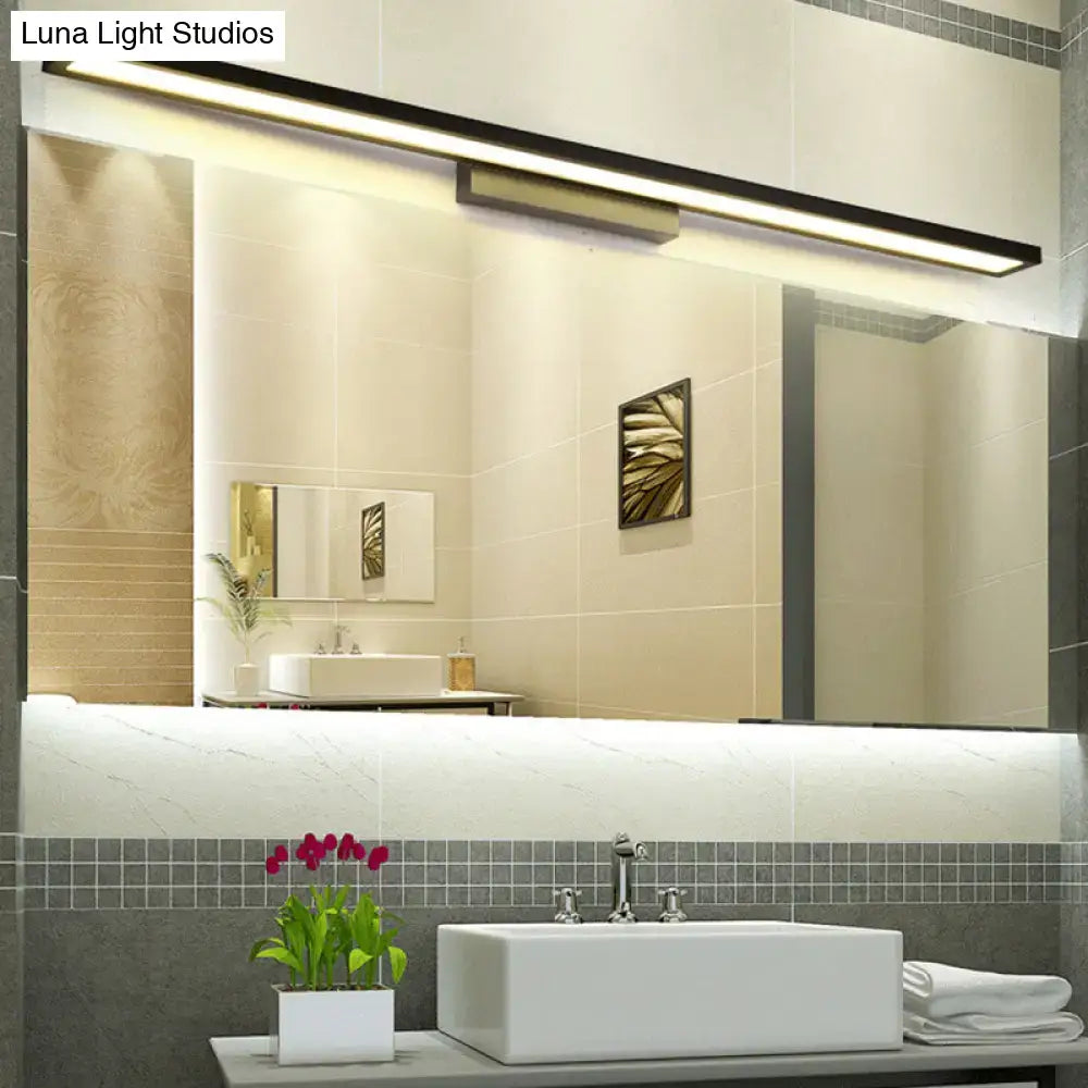 Black Silver Vanity Lamp