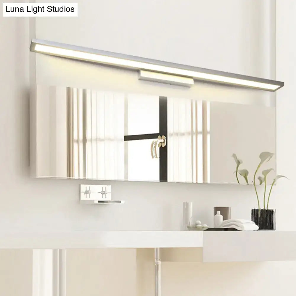 Black Silver Vanity Lamp