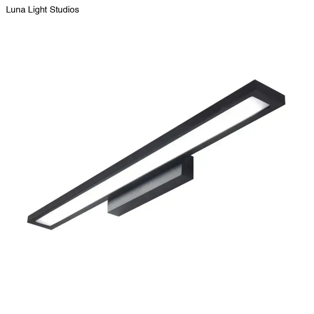 Black Silver Vanity Lamp