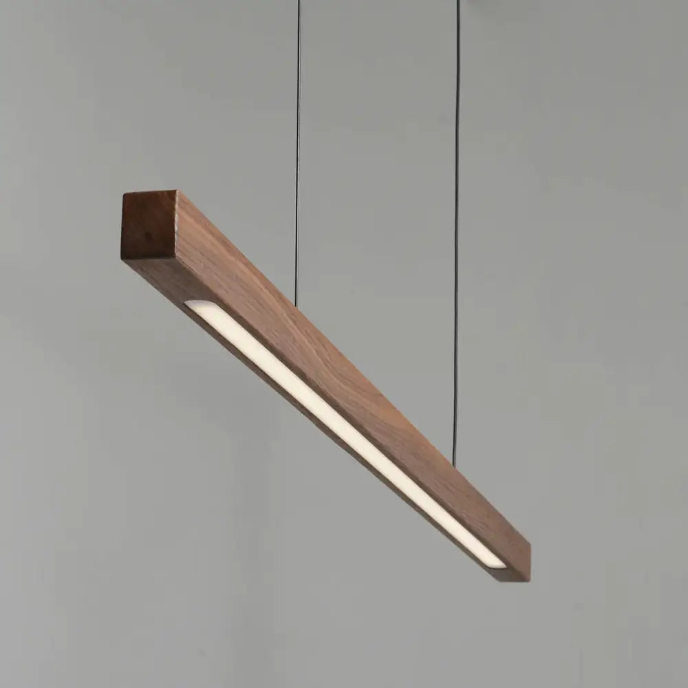 Walnut Log Pendant Light