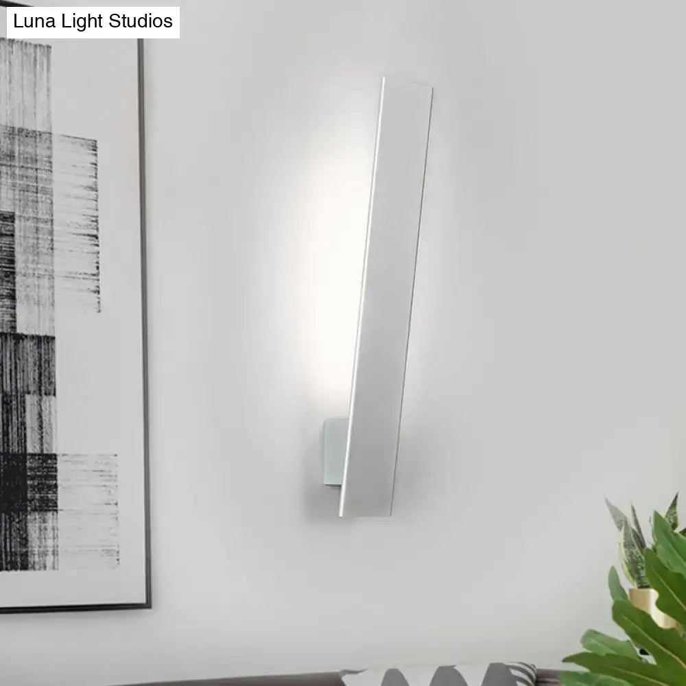 White Aluminum Wall Sconce
