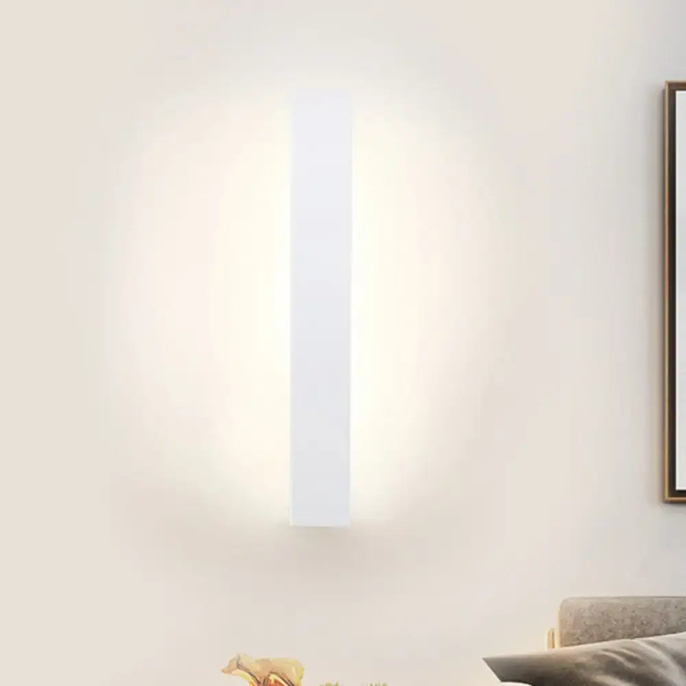 White Aluminum Wall Sconce