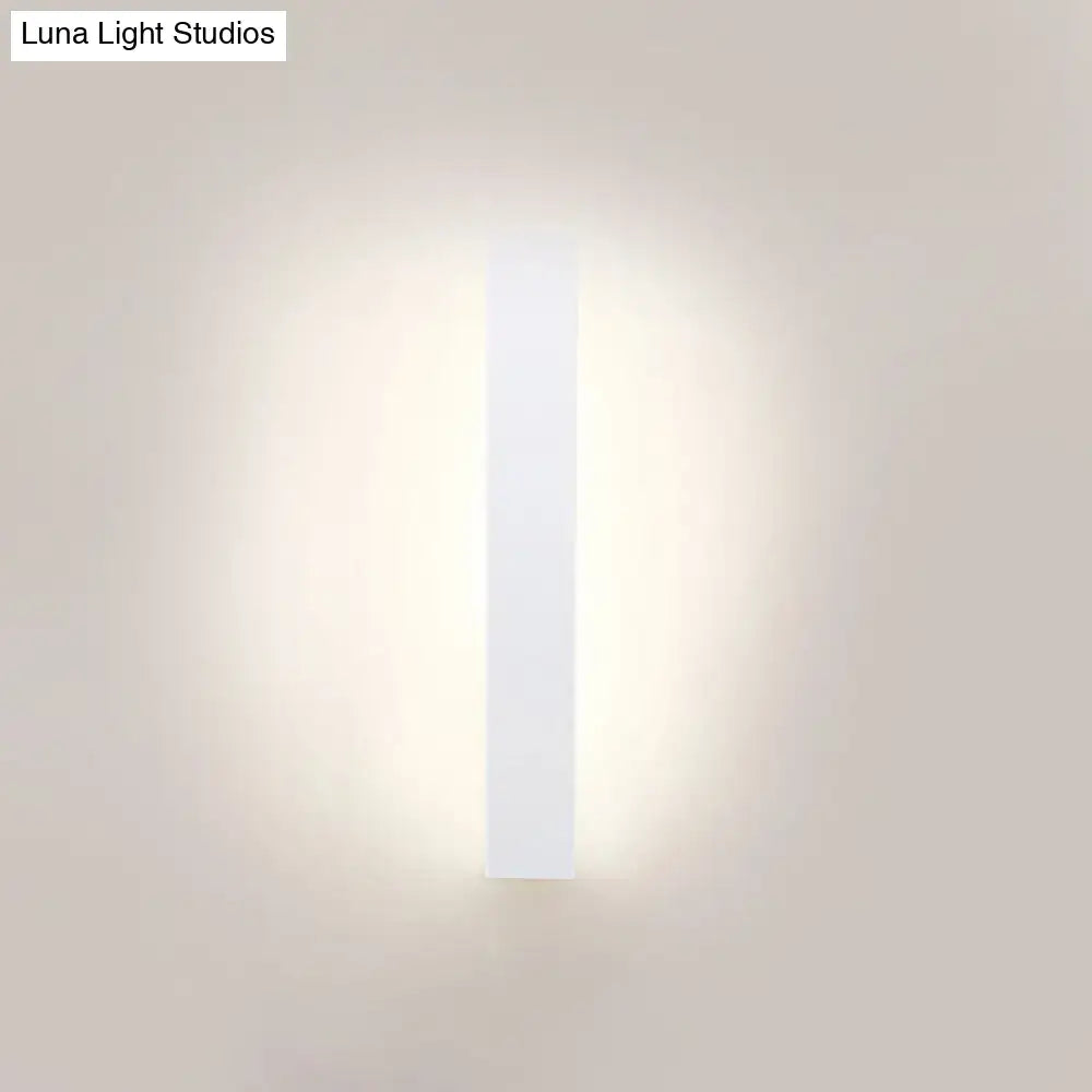 White Aluminum Wall Sconce