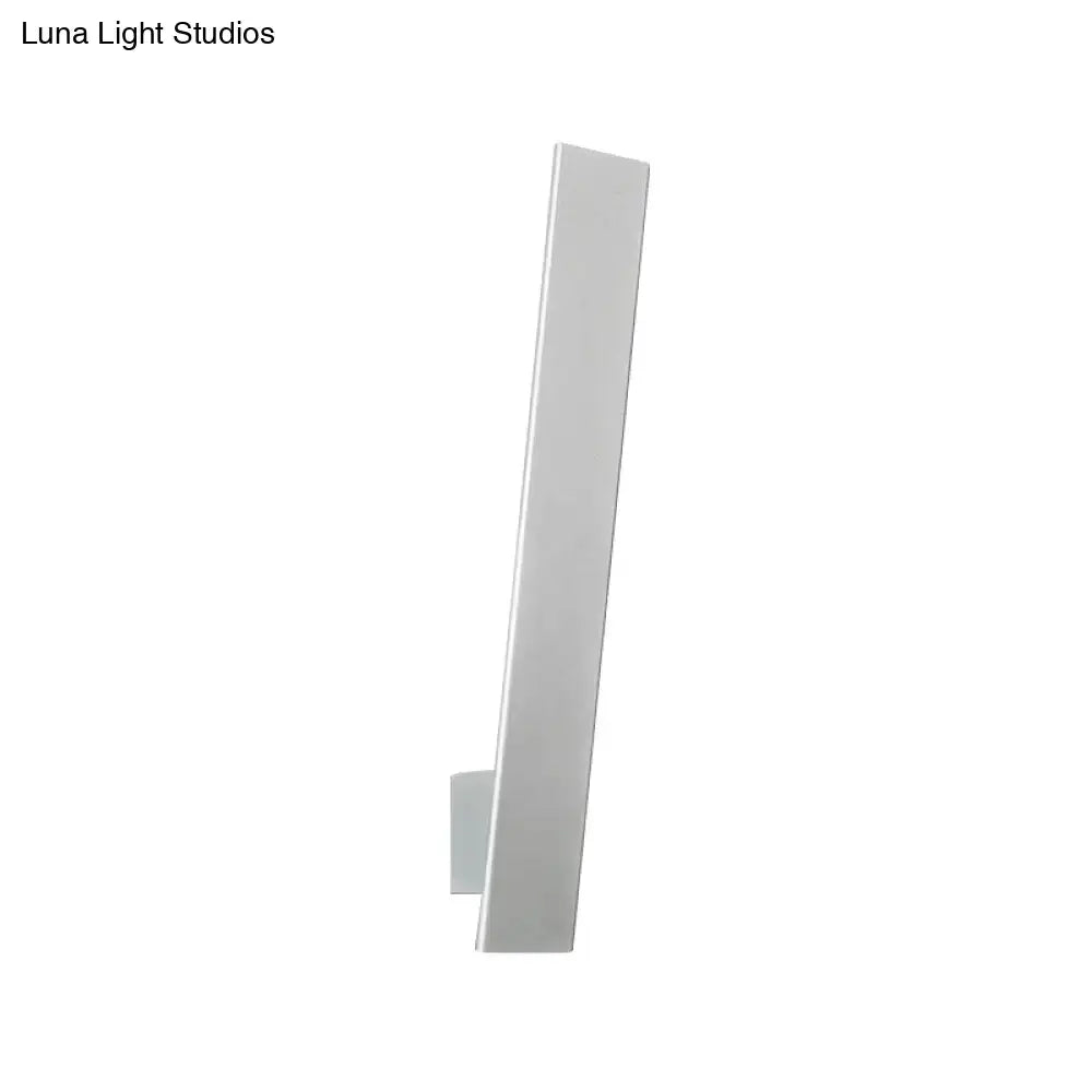 White Aluminum Wall Sconce