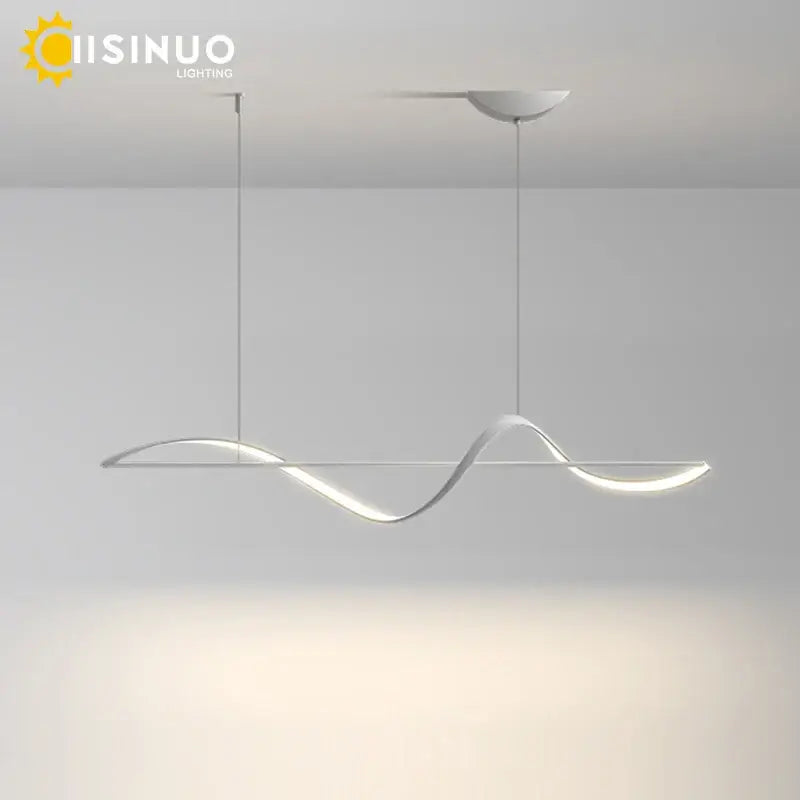 Black Linear LED Chandelier