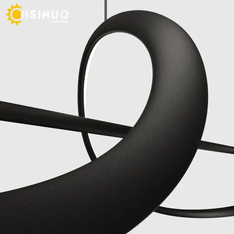 Black Linear LED Chandelier