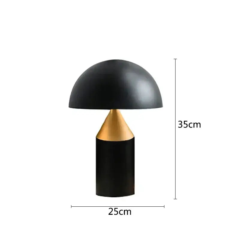 Black Iron Mushroom Lamp