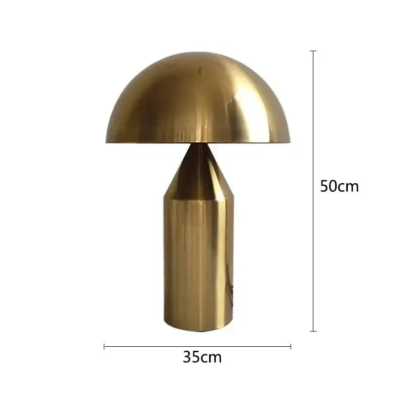 Black Iron Mushroom Lamp