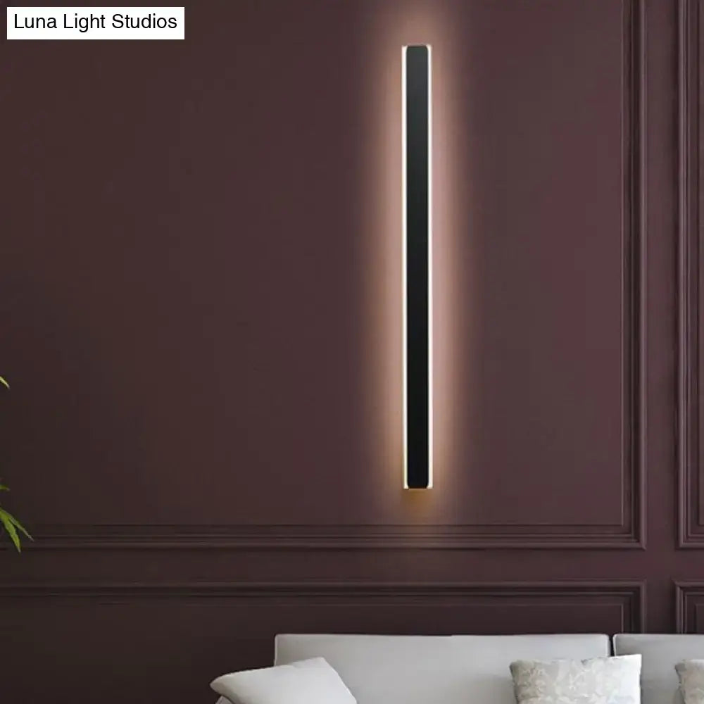 Black LED Dimmable Minimalist Wall Sconce
