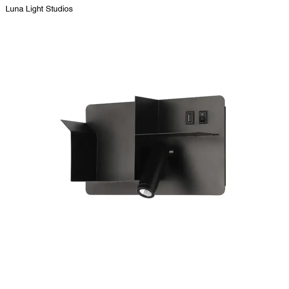 Black Tubular Wall Light