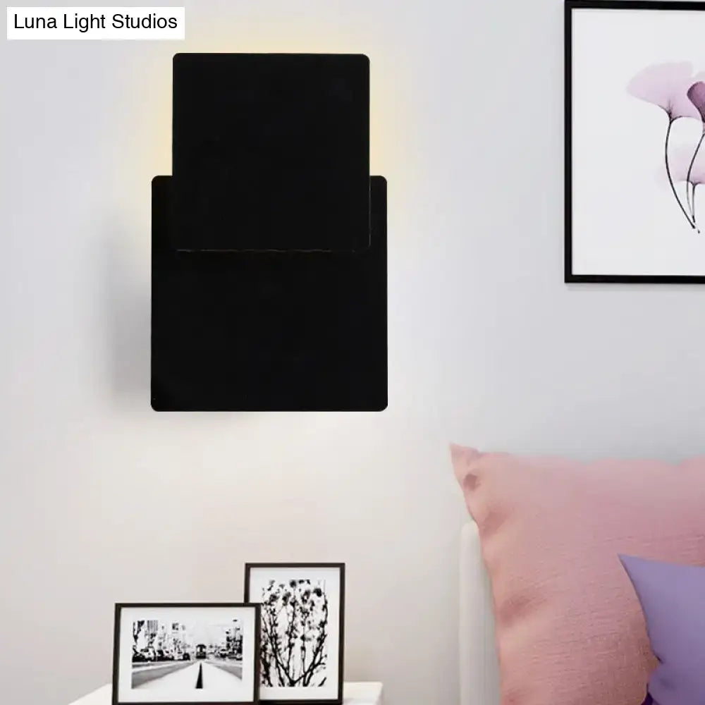 Black Square Wall Lamp