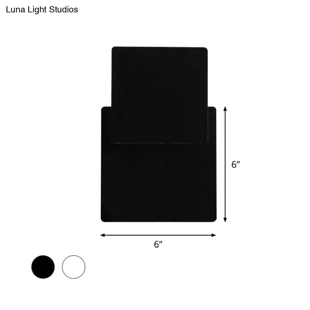 Black Square Wall Lamp