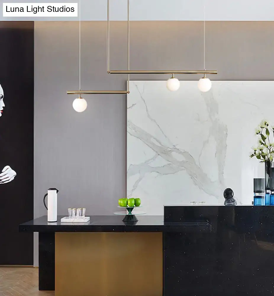Glass Globe Ceiling Light