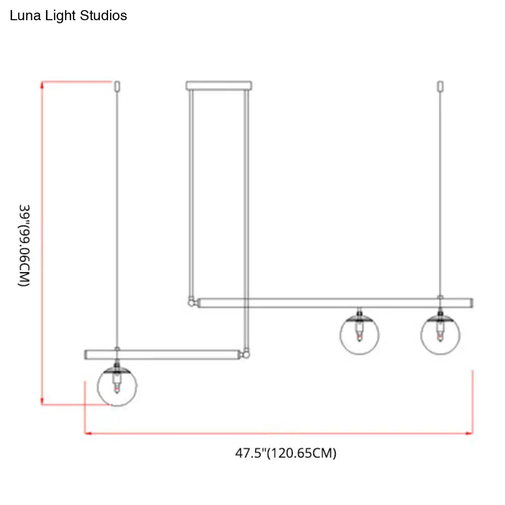Glass Globe Ceiling Light
