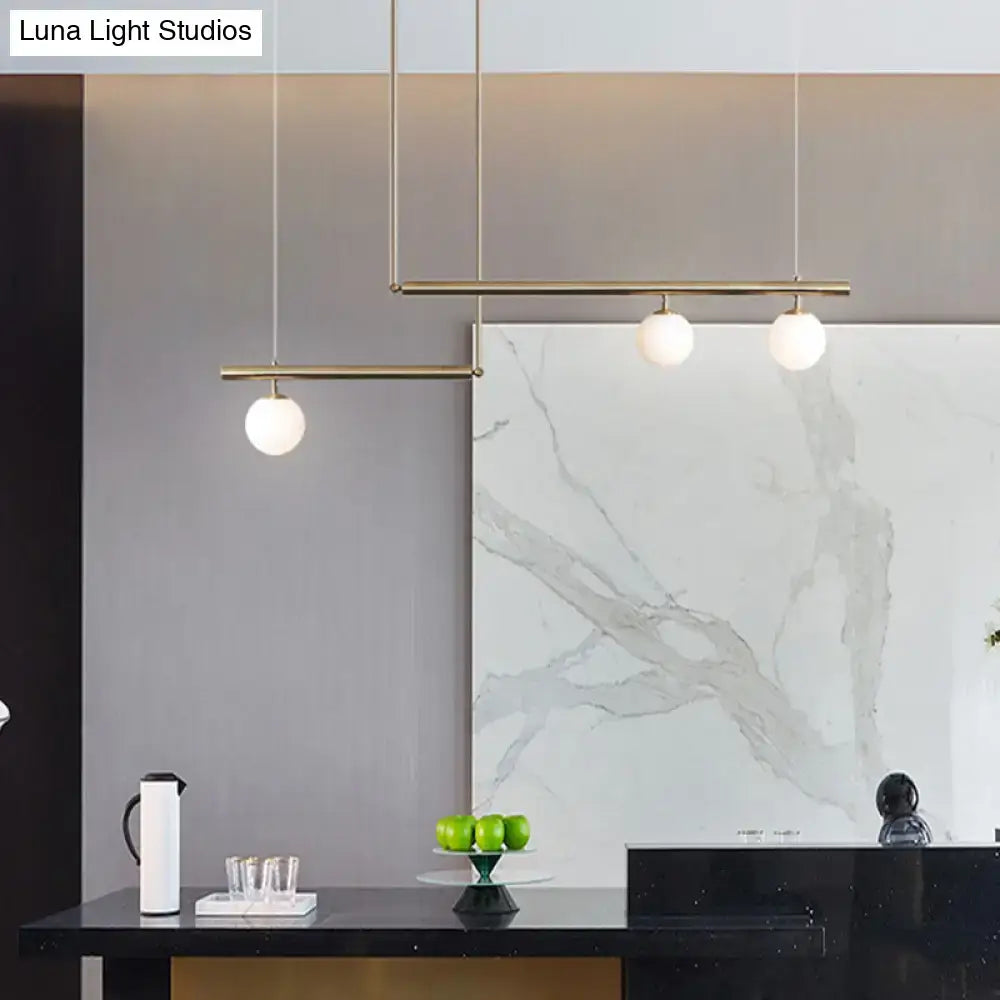 Glass Globe Ceiling Light