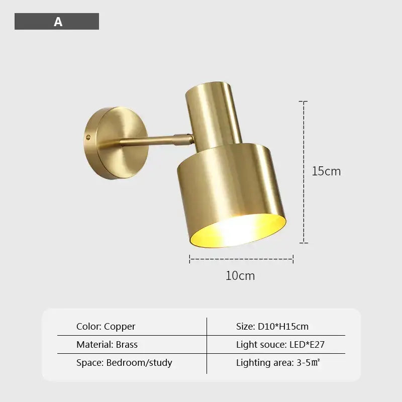 Brass Iron Wall Sconce