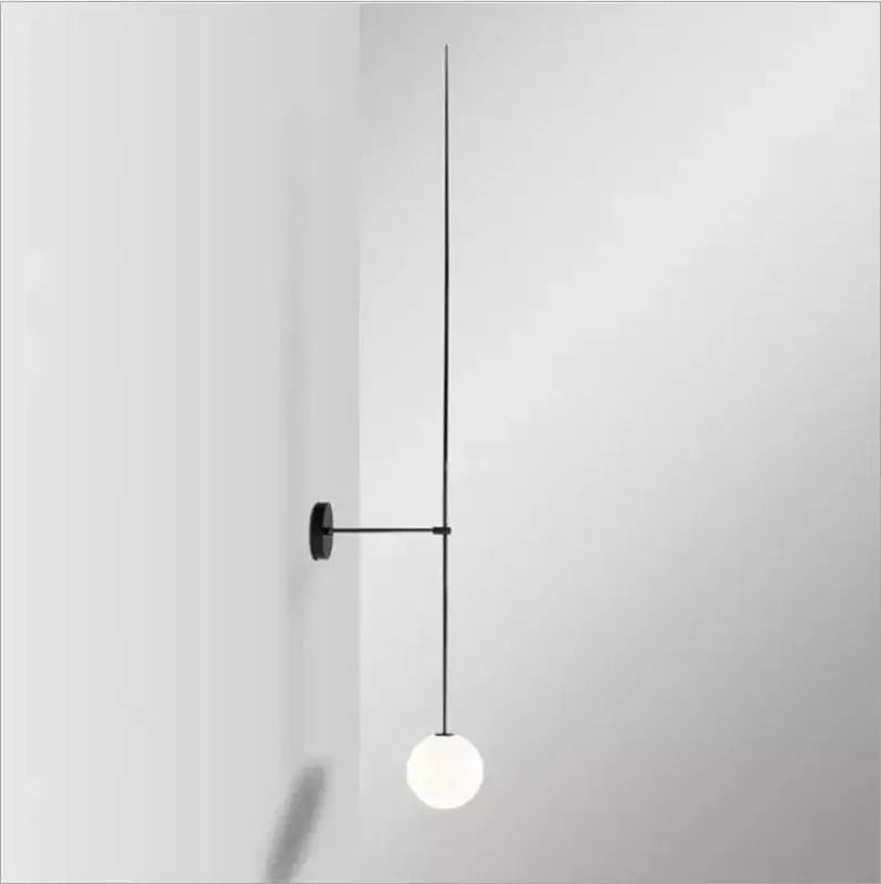 Brass Frosted Globe Sconce