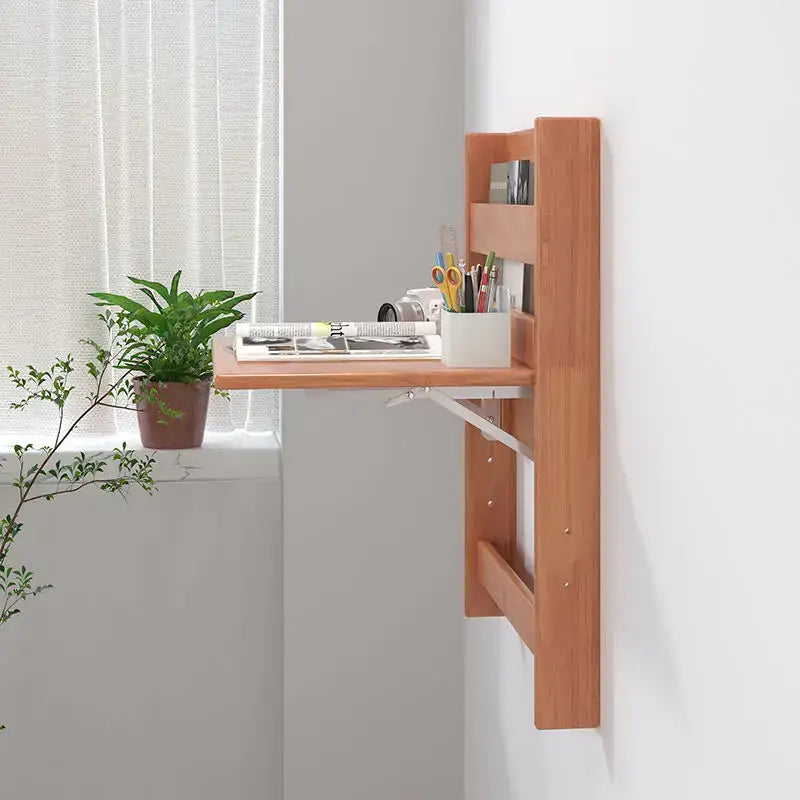 Brown Foldable Corner Desk