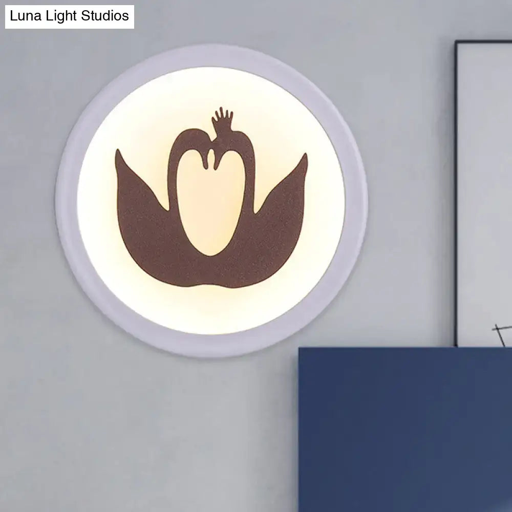 Brown Swan Wall Light