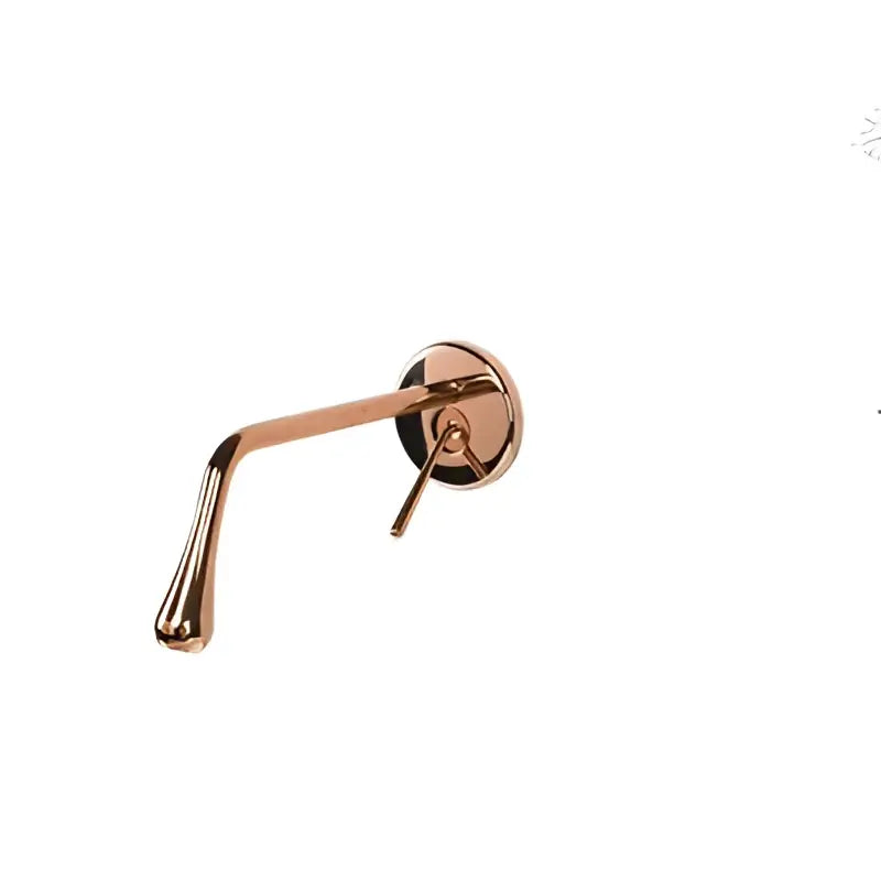 Brushed Gold Wall-Mounted Basin Faucet