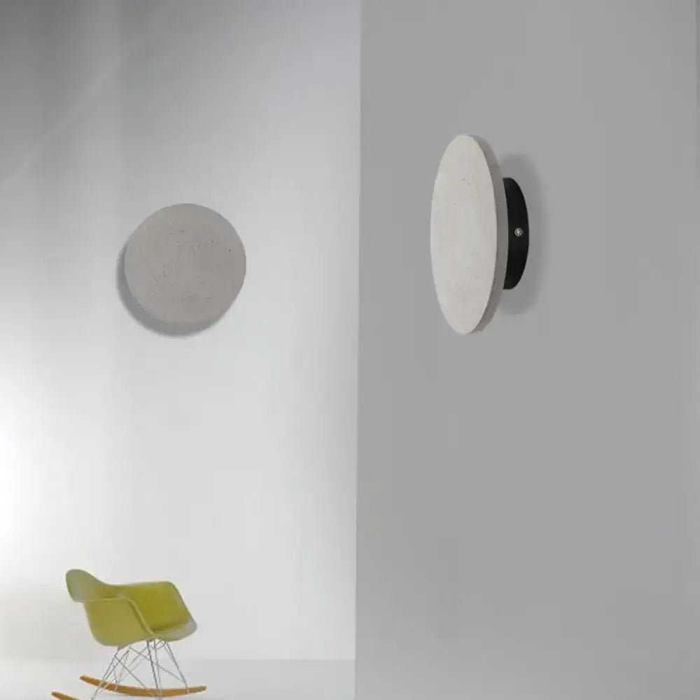 Grey Cement Wall Sconce