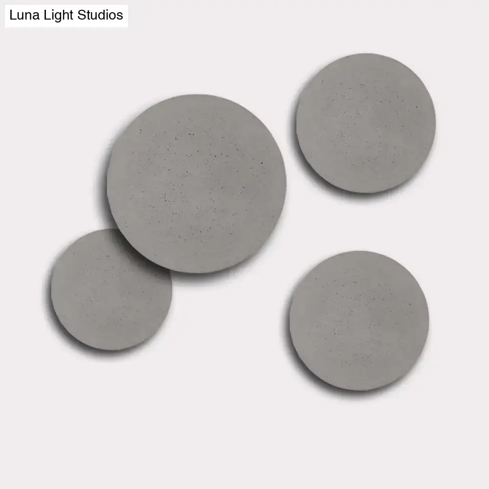 Grey Cement Wall Sconce