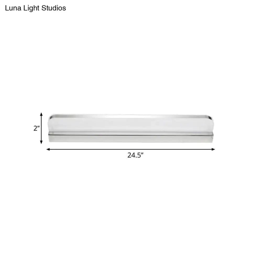 Chrome LED Vanity Light Seven Size Options