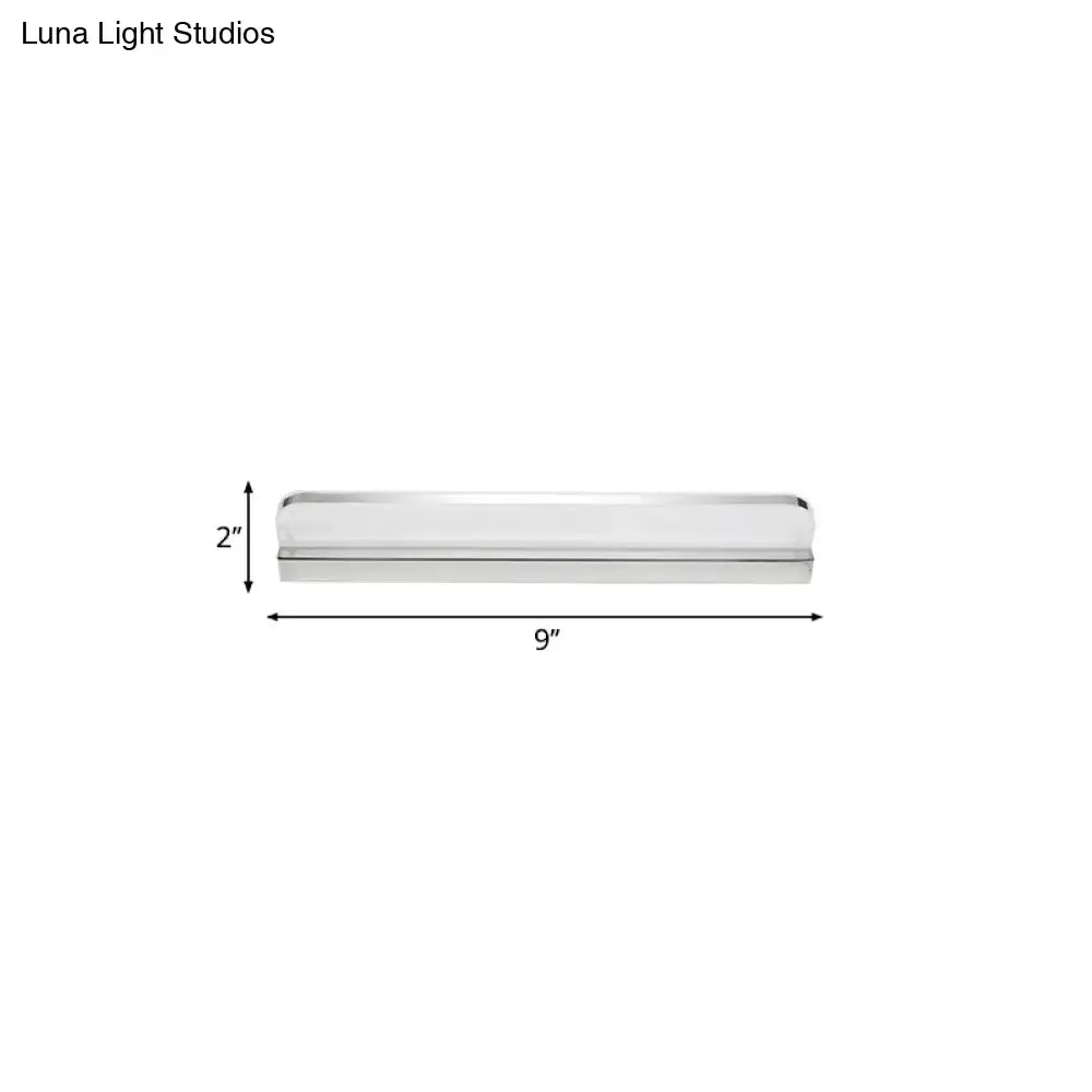Chrome LED Vanity Light Seven Size Options