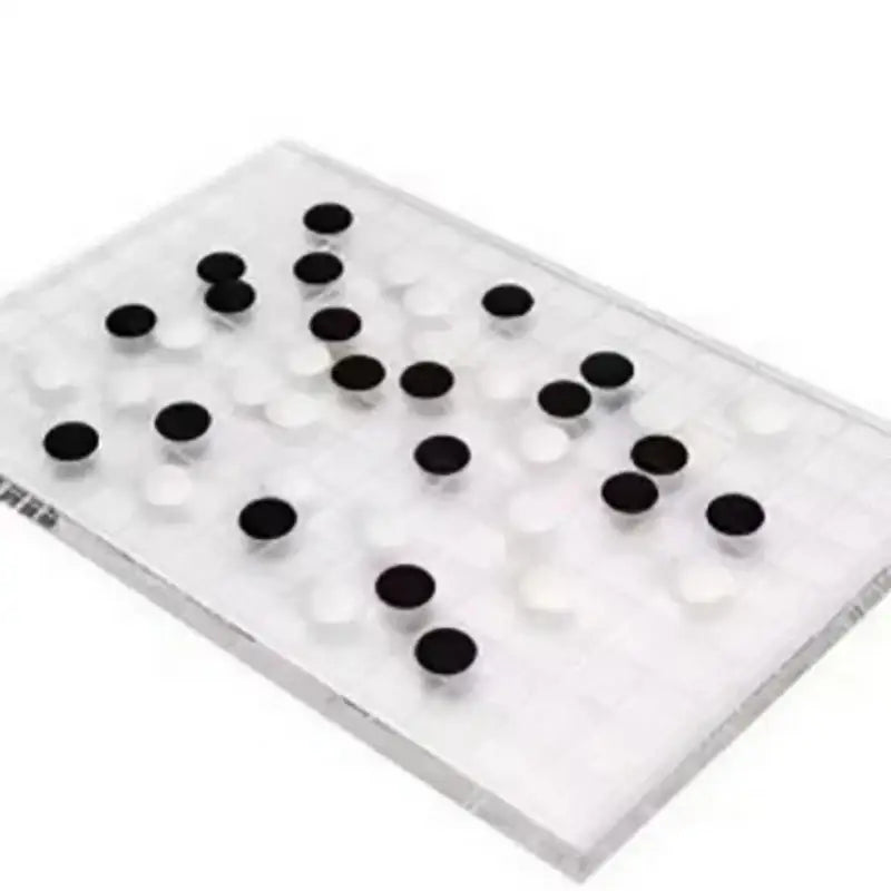 Clear Geometric Chess Set