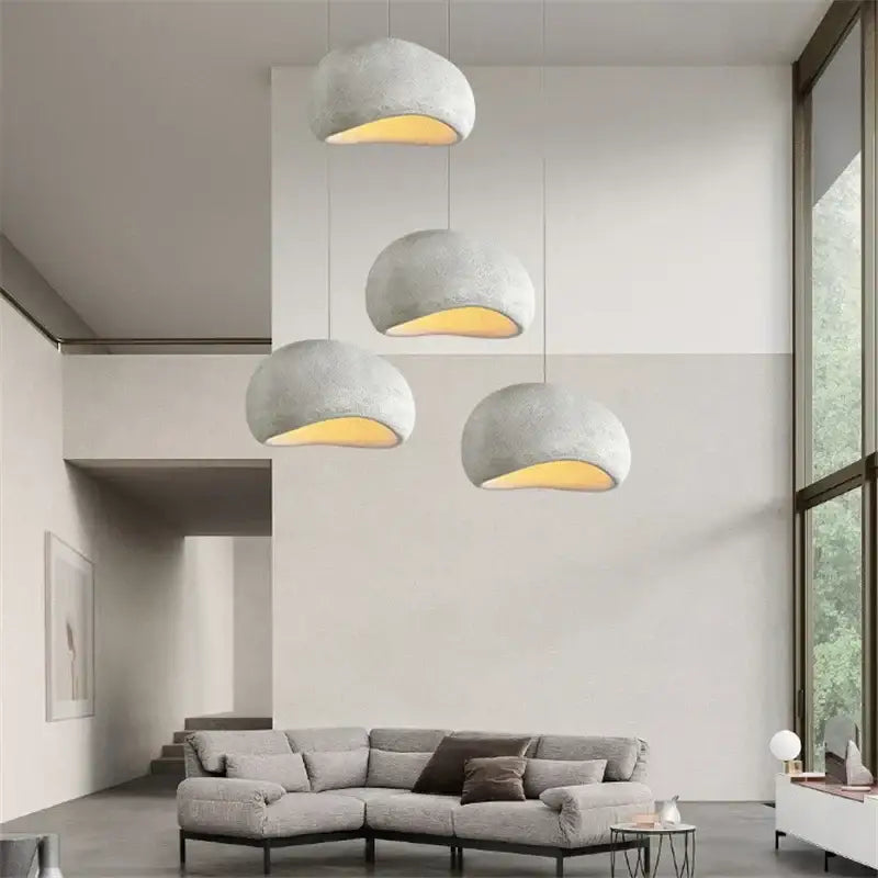 Concrete Cobblestone Pendant Light