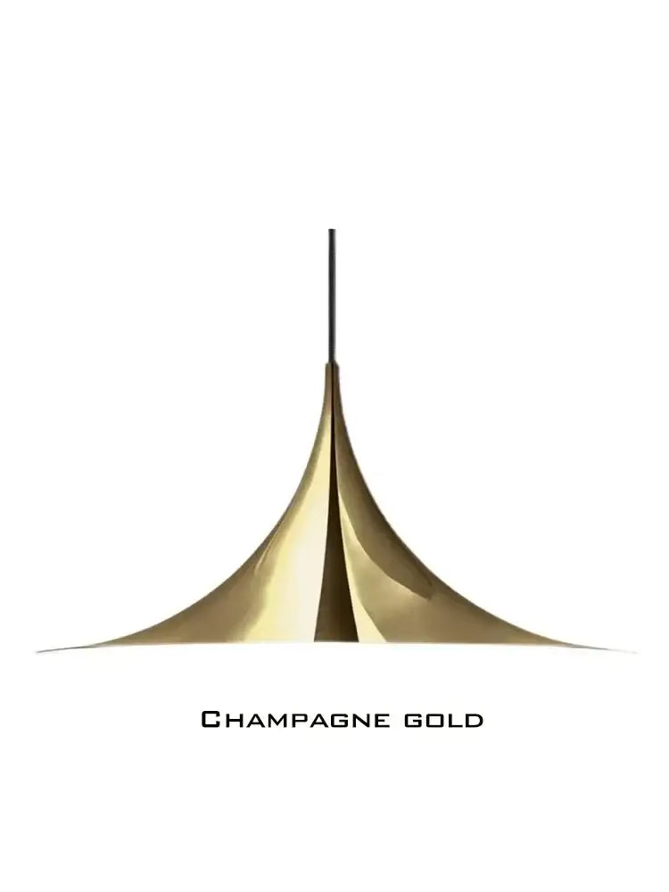 Copper Horn Chandelier