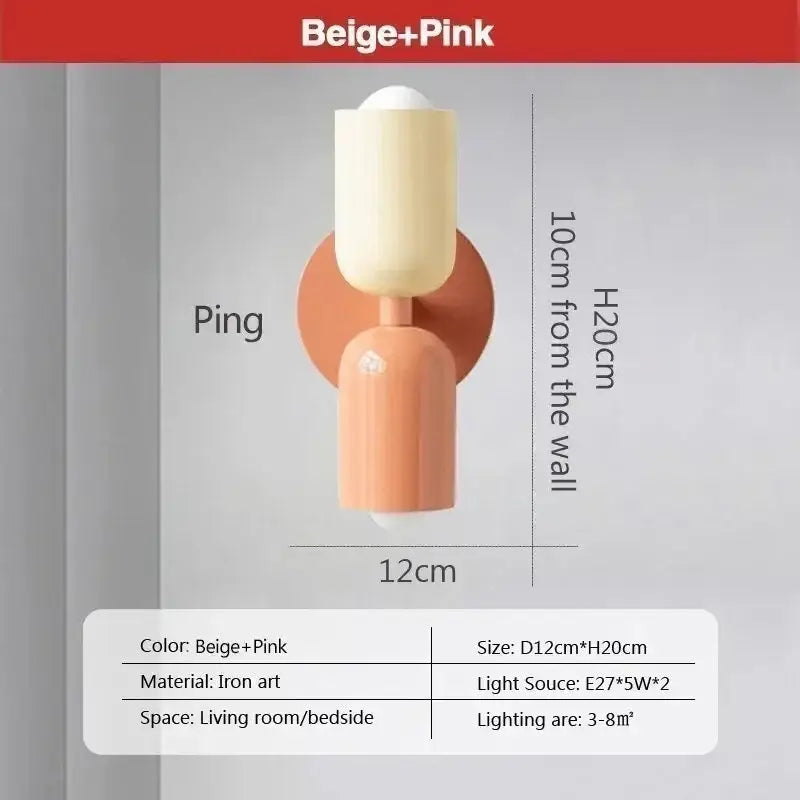 Cream Coral Wall Lamps
