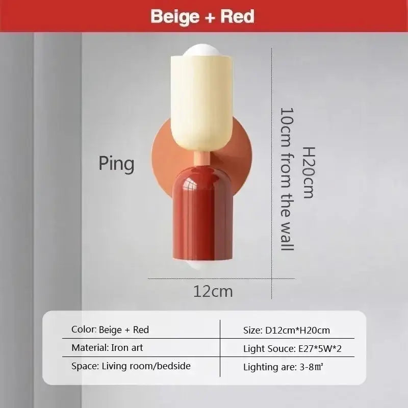 Cream Coral Wall Lamps