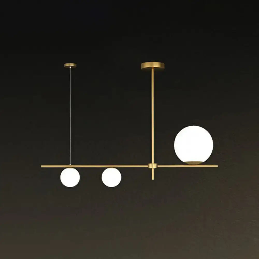 Cream Glass Globe Pendant