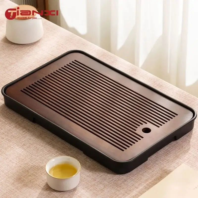 Brown Bamboo Tea Tray 36x24cm