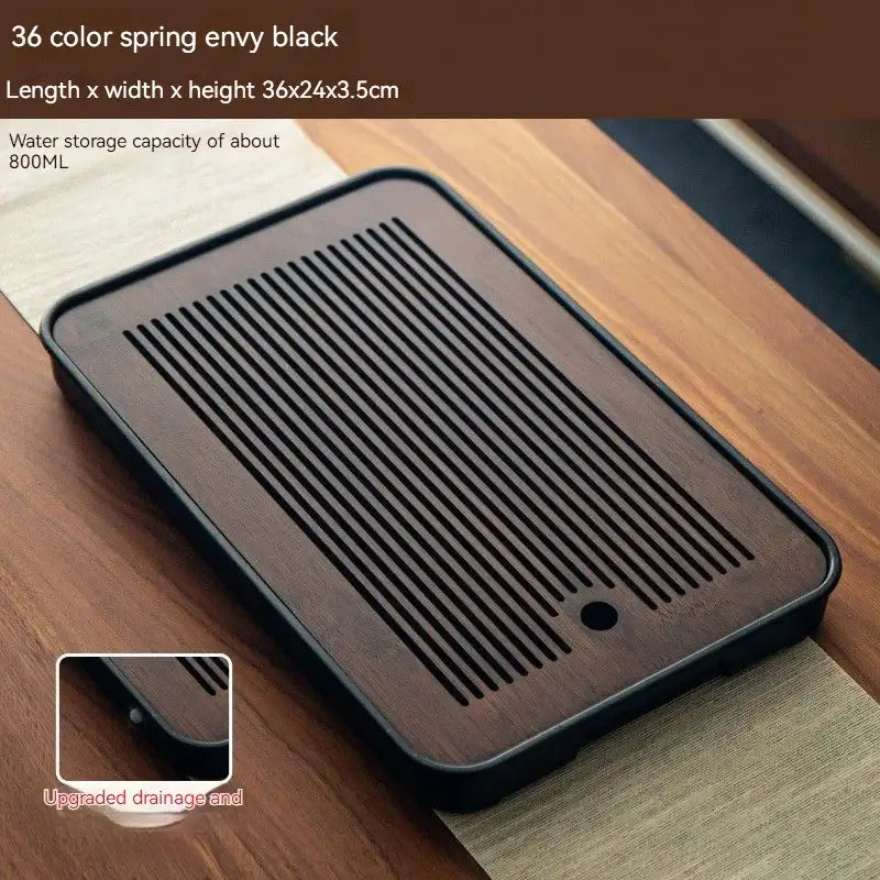 Brown Bamboo Tea Tray 36x24cm