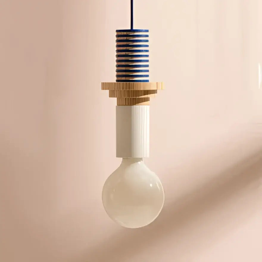 Wood Ceramic Pendant Light