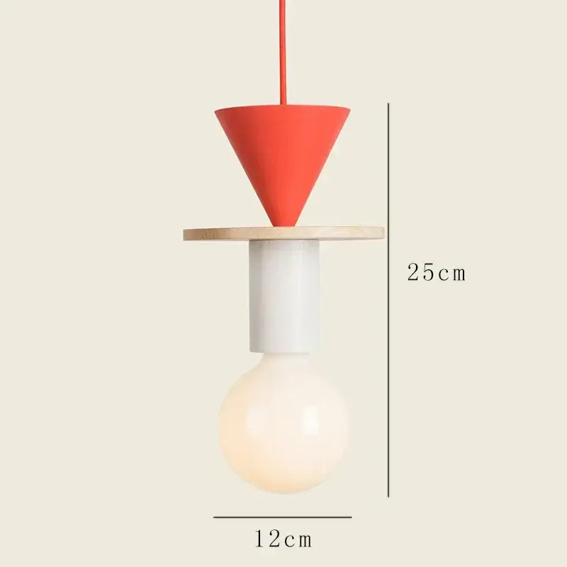Wood Ceramic Pendant Light