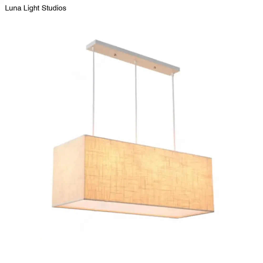 Flaxen Rectangle Pendant Light