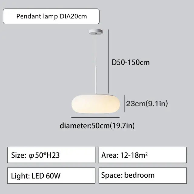 White Glass Pendant Lamp