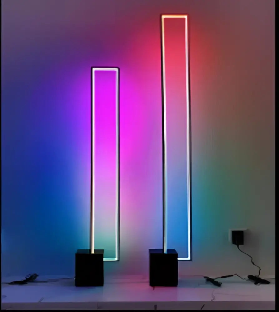 Black Geometric Floor Lamp