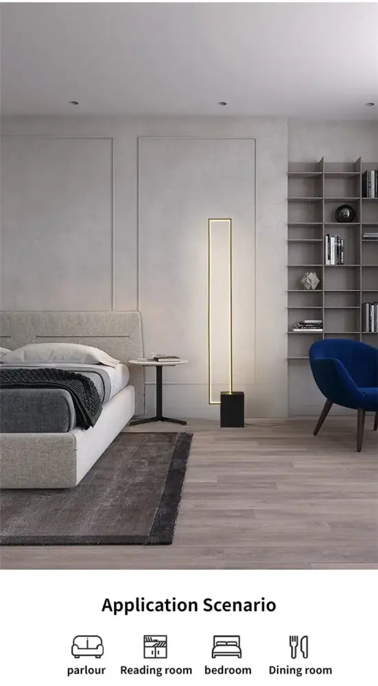Black Geometric Floor Lamp